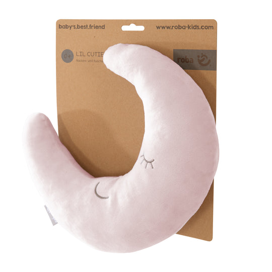 Coussin de nuque en forme de lune 'roba Style' - Doux coussin décoratif - Rose / mauve – Détourage (3/6)