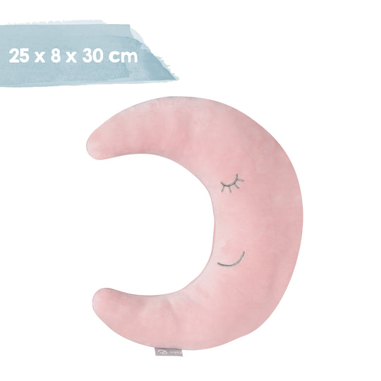 Coussin de nuque en forme de lune 'roba Style' - Doux coussin décoratif - Rose / mauve – Infographie (6/6)