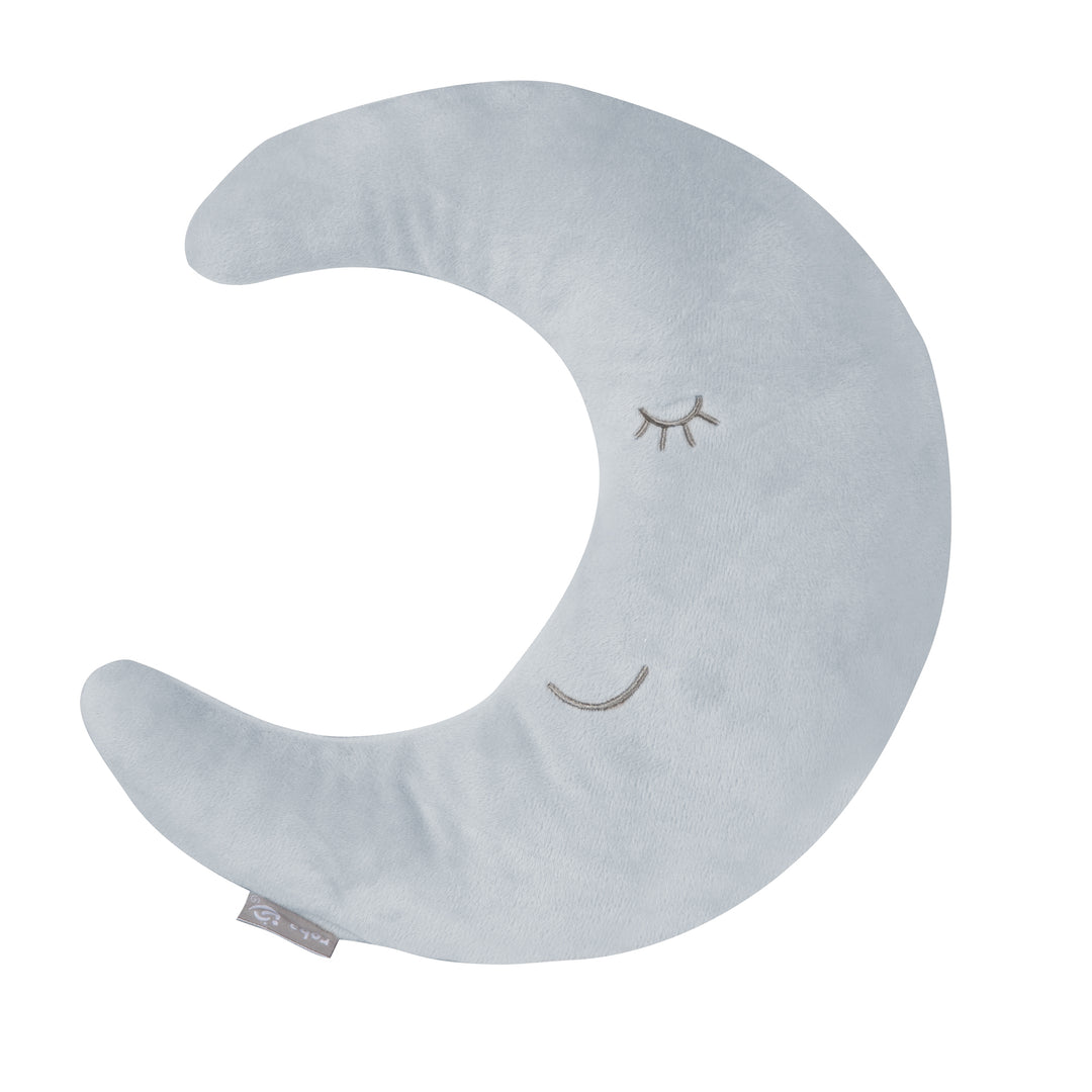 Nackenkissen in Mond-Form 'roba Style' - Flauschiges Dekokissen - Hellblau / Sky – Freisteller (1/6)