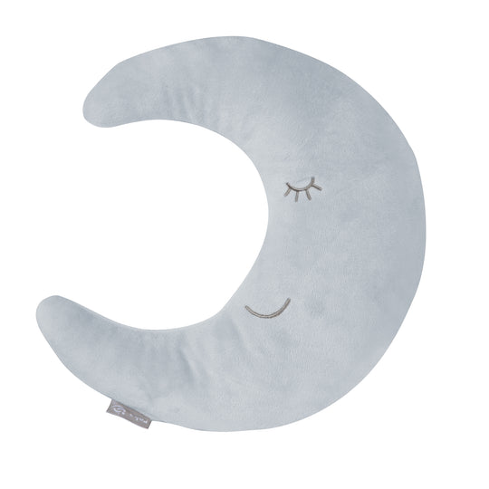 Nackenkissen in Mond-Form 'roba Style' - Flauschiges Dekokissen - Hellblau / Sky – Freisteller (1/6)