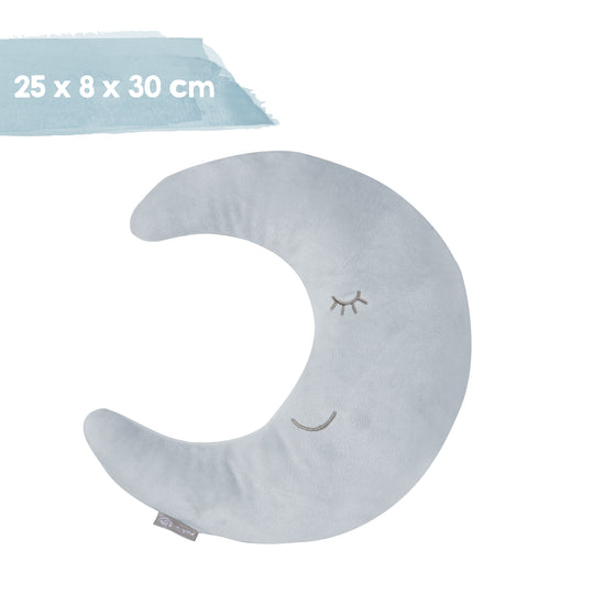 Nackenkissen in Mond-Form 'roba Style' - Flauschiges Dekokissen - Hellblau / Sky – Infografik (6/6)