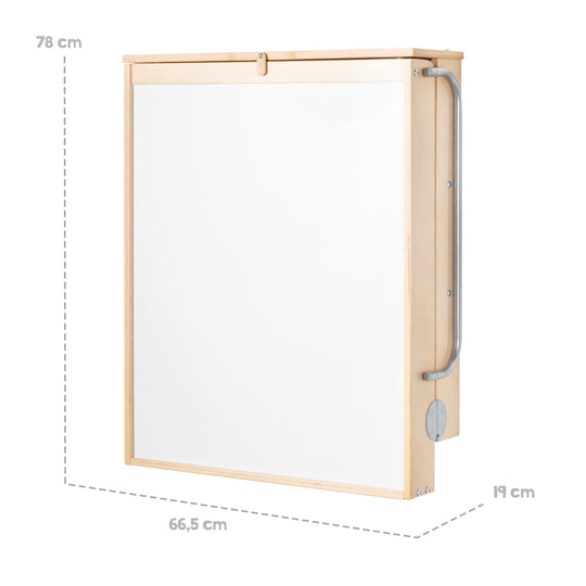 Estantería cambiador de pared natural + colchoneta cambiador 'roba Style gris' - Plegable & ahorra espacio – Infografía (9/13)