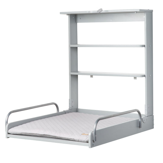 Wall-Mounted Changing Shelf Taupe incl. Changing Pad 'roba Style' – Cutout (1/11)