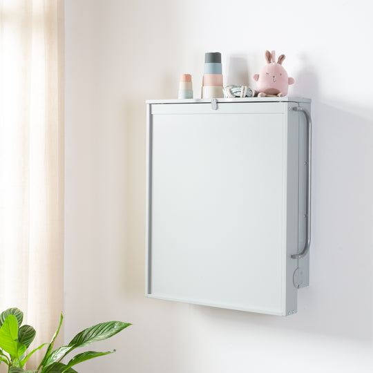 Wall-Mounted Changing Shelf Taupe incl. Changing Pad 'roba Style' – Lifestyle Image (4/11)