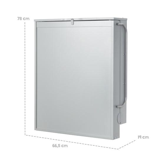 Wall-Mounted Changing Shelf Taupe incl. Changing Pad 'roba Style' – Infographic (9/11)