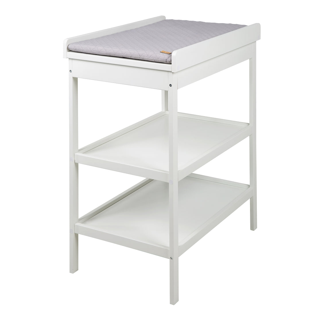 Children's Room Set 'roba Style' incl. Changing Table & Bedside Crib, with Slatted Frame, 60 x 120 cm, White – Cutout (13/20)
