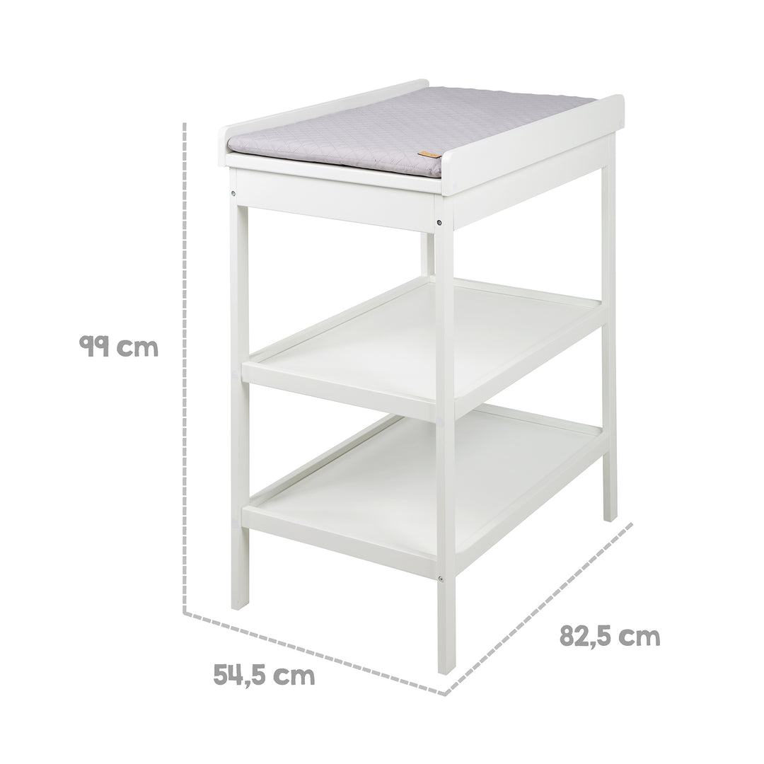 Children's Room Set 'roba Style' incl. Changing Table & Bedside Crib, with Slatted Frame, 60 x 120 cm, White – Infographic (15/20)