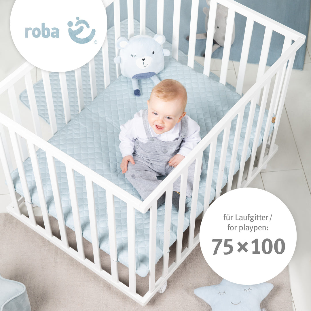 Playpen Mattress 'safe asleep®', 75 x 100 cm, 'Air', with Jacquard Cover, for Art. 0241, 202041, 202100 – Product Image (10/10)