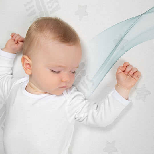 Babybettmatratze 'safe asleep®', AIR BALANCE EASY, 60 x 120 x 9 cm, für optimales Schlafklima – Produktbild (4/14)