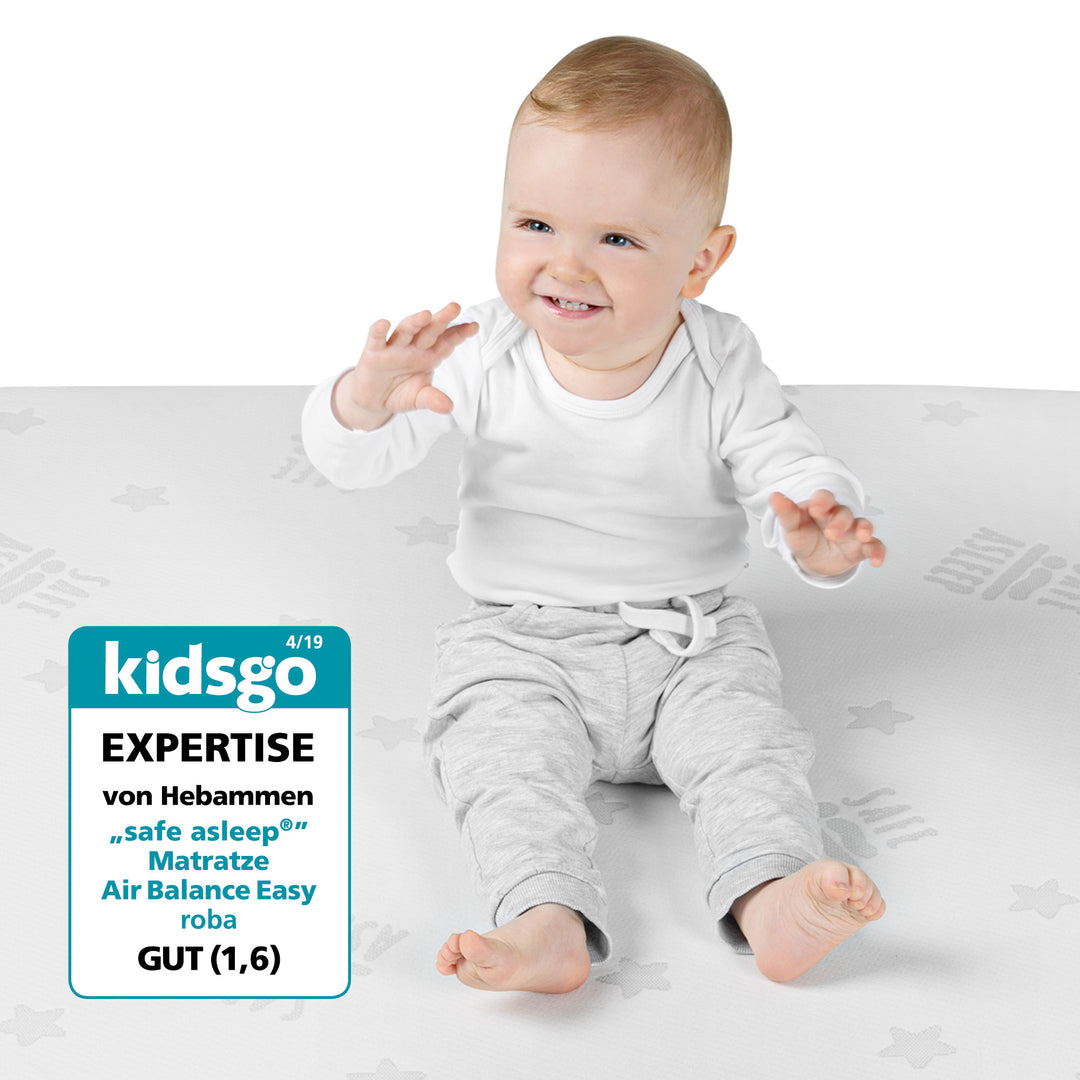 Babybettmatratze 'safe asleep®', AIR BALANCE EASY, 70 x 140 x 9 cm, für optimales Schlafklima – Produktbild (16/16)