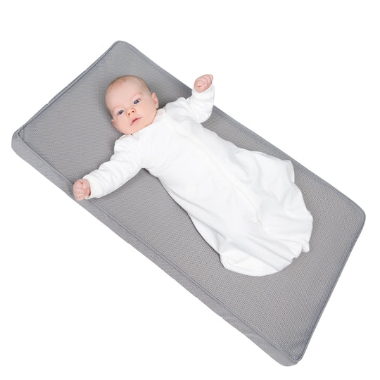 Stubenbettmatratze 'safe asleep®', AIR BALANCE PREMIUMMESH, 45 x 90 x 5,5 cm, optimales Schlafklima – Freisteller (7/10)