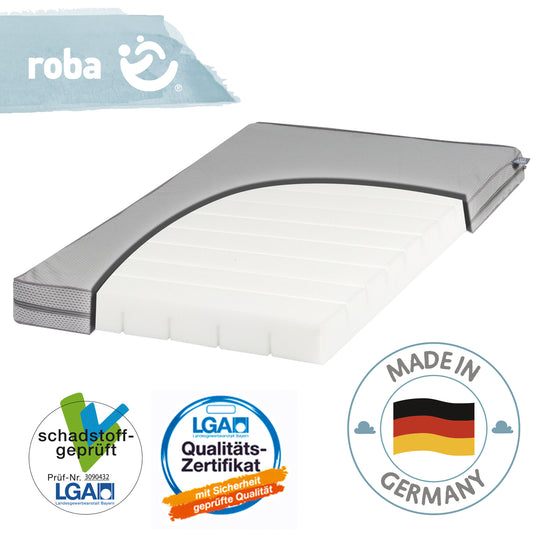 Stubenbettmatratze 'safe asleep®', AIR BALANCE PREMIUMMESH, 45 x 90 x 5,5 cm, optimales Schlafklima – Freisteller (3/10)