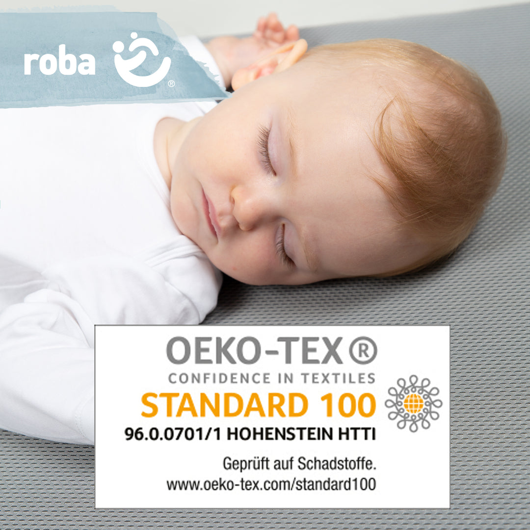 Stubenbettmatratze 'safe asleep®', AIR BALANCE PREMIUMMESH, 45 x 90 x 5,5 cm, optimales Schlafklima – Infografik (5/10)