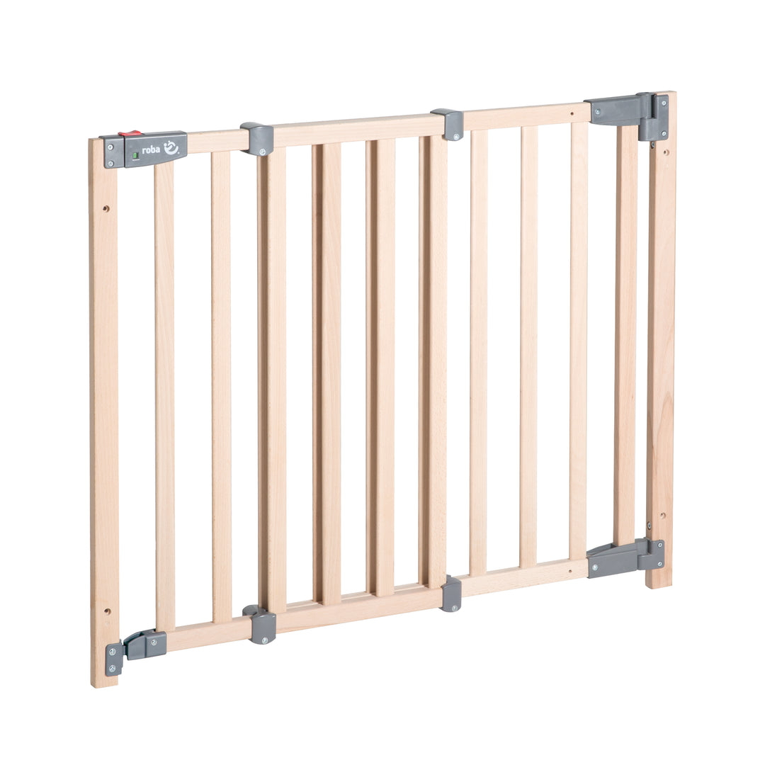 Barrera para puertas 'Safety Up', barrera de seguridad con función semáforo, haya macizo, 70 - 118,5 cm – Foto del producto (1/7)