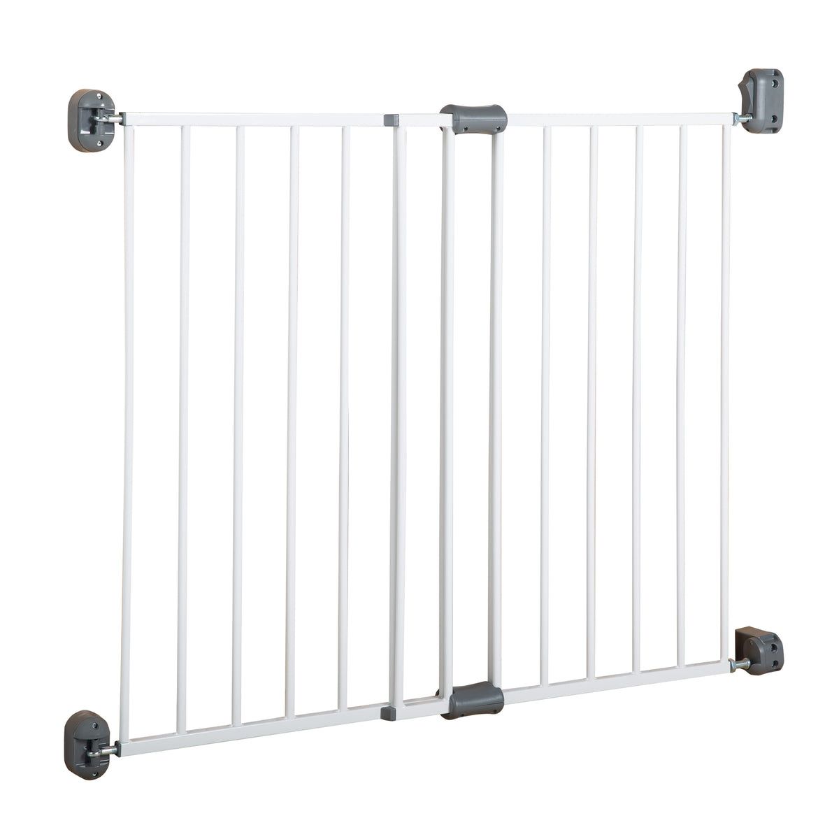 Türschutzgitter 'Easy Step', Metall Schutzgitter weiß, extra hoch, variable Breite 60 - 97 cm – Produktbild (1/8)