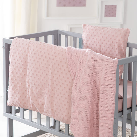 Organic Geschenkset 'Lil Planet' rosa/mauve, Bio-Bettwäsche, -Spannbettlaken & -Decke, GOTS – Produktbild (2/4)