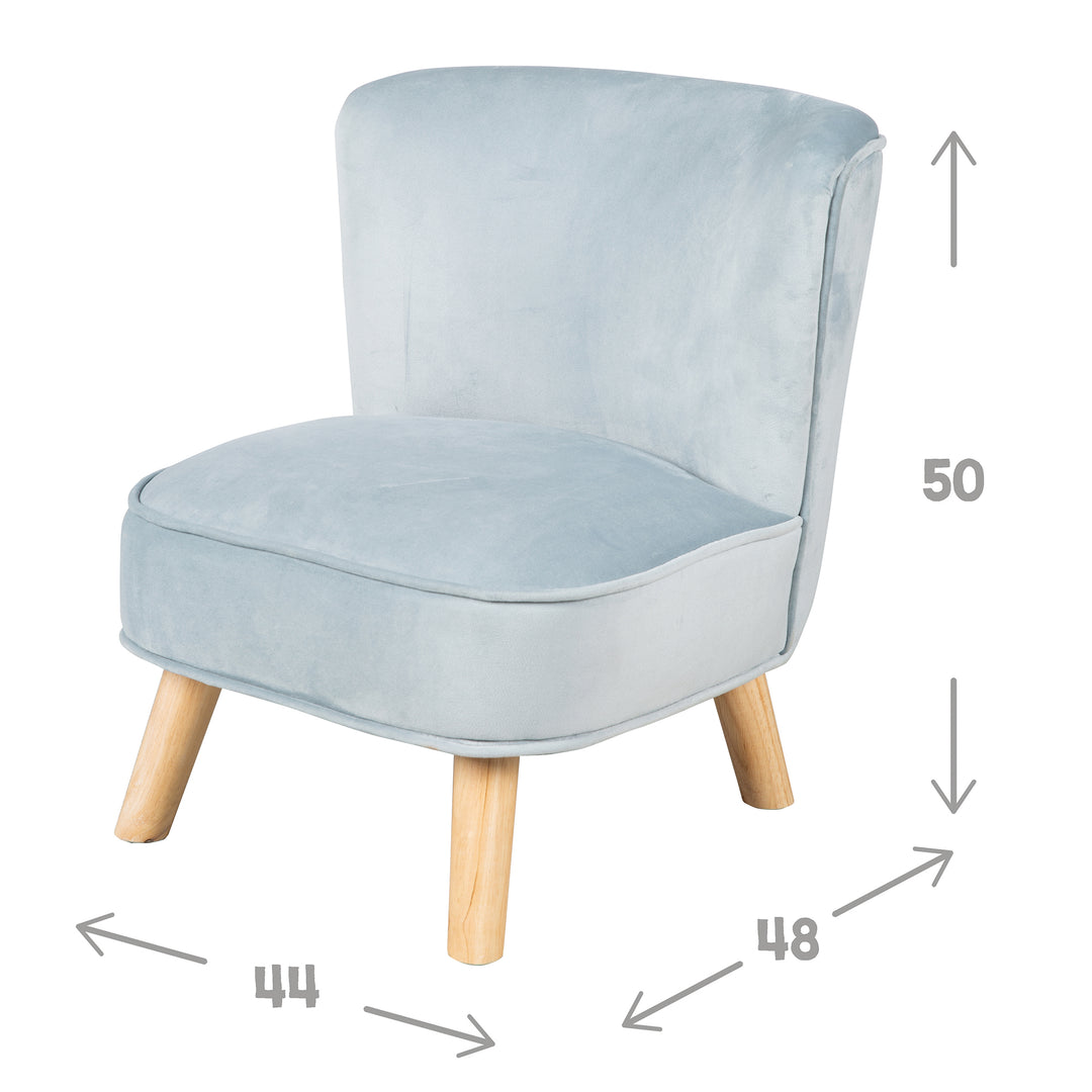 Bundle 'Lil Sofa' inkl. Kindersessel, Sternenhocker & Dekokissen Stern in hellblau/sky – Produktbild (6/9)