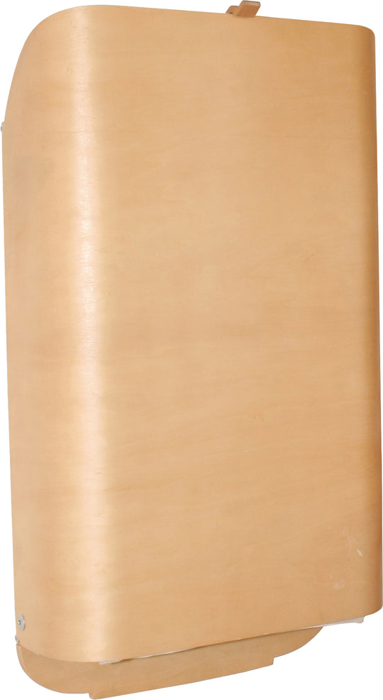 Wall-Mounted Changing Shelf, Foldable Changing Shelf Wood Gebogen, incl. Changing Pad 'Liebhabär' – Product Image (2/3)