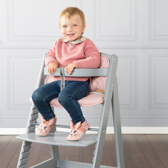 Treppenhochstuhl 'Sit Up III' - Mitwachsend vom Babyhochstuhl bis zum Jugendstuhl - Holz taupe lackiert – Sonderbild (4/10)