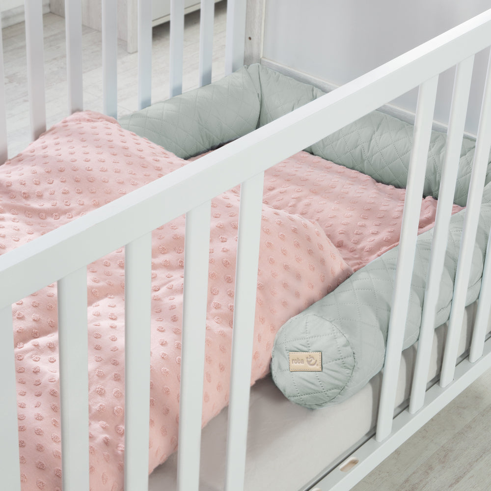 Bettschlange 'roba Style', Baby-Bettumrandung, frosty green, 170 cm – Milieubild (2/4)