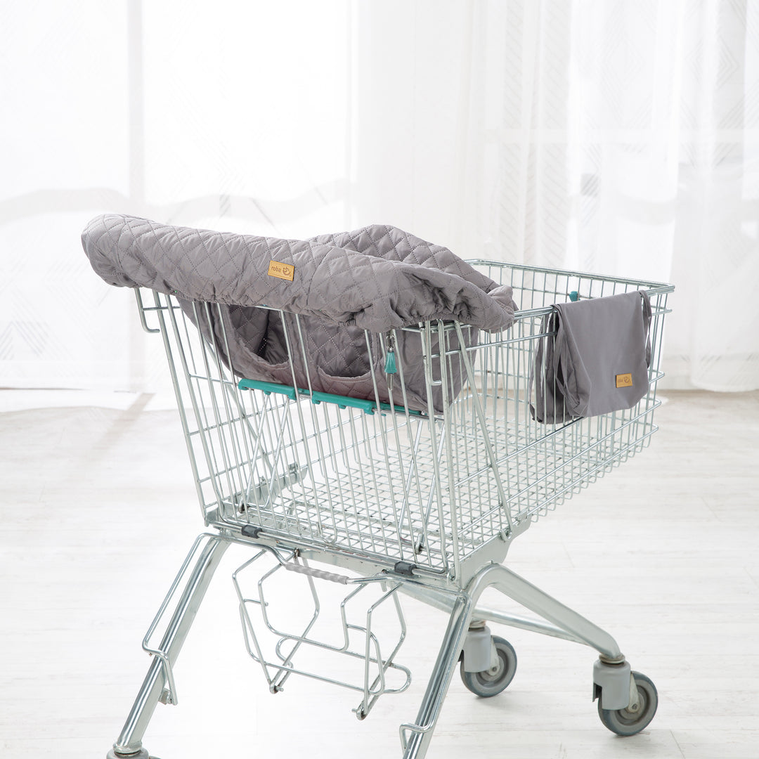 Funda para carrito de compra 'roba Style' para bebés con mochila de transporte - Antracita – Foto ambientada (2/5)