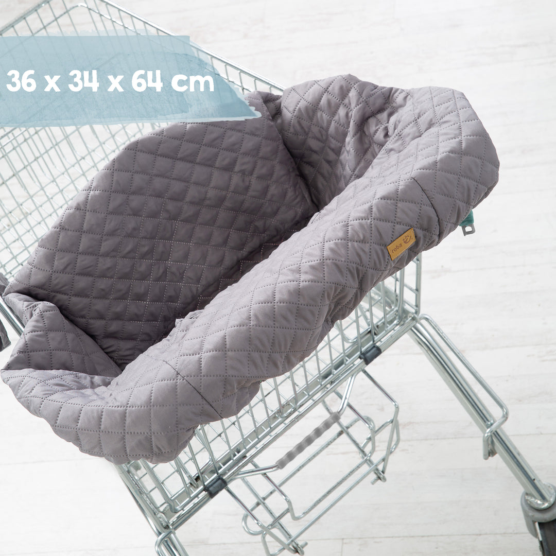 Funda para carrito de compra 'roba Style' para bebés con mochila de transporte - Antracita – Infografía (4/5)
