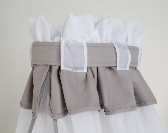 Cuna dosel, gris claro, 16 % algodón, 84 % PES, dimensiones 160 x 250 x 0,5 cm – Foto del producto (2/2)