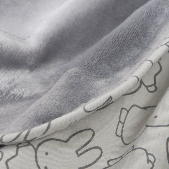 Babydecke 'miffy®', Jerseydecke aus 100 % Baumwolle für Mädchen und Jungen, 80 x 80 cm – Detailbild (7/7)