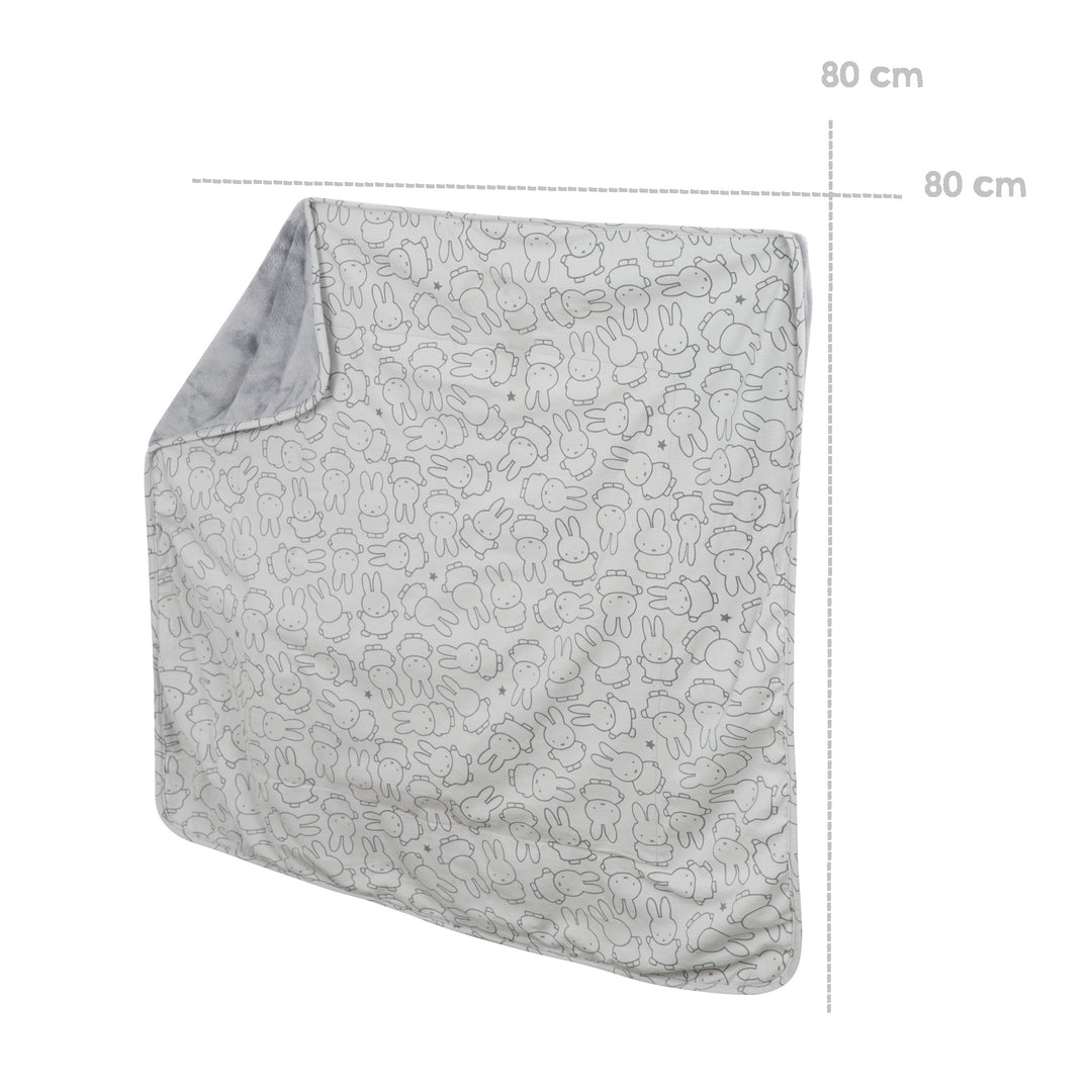 Babydecke 'miffy®', Jerseydecke aus 100 % Baumwolle für Mädchen und Jungen, 80 x 80 cm – Infografik (5/7)