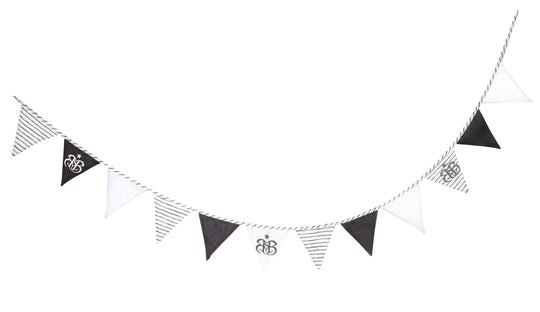 Wimpelkette 'Rock Star Baby 3', 12 Wimpel (2 m), Länge Kette 3 m, Baby- & Kinderzimmer Deko – Produktbild (1/2)