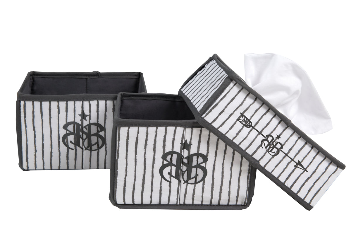 Care Organiser Set 'Rock Star Baby 3' - Boxes for Nappies & Accessories + Wet Wipes Box – Product Image (1/4)