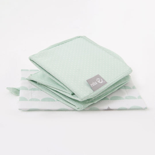 Set organizer per la cura 'Happy Cloud', 3pezzi, 2 scatole per pannolini & accessori, 1 scatola per salviette, menta – Ritaglio (2/8)