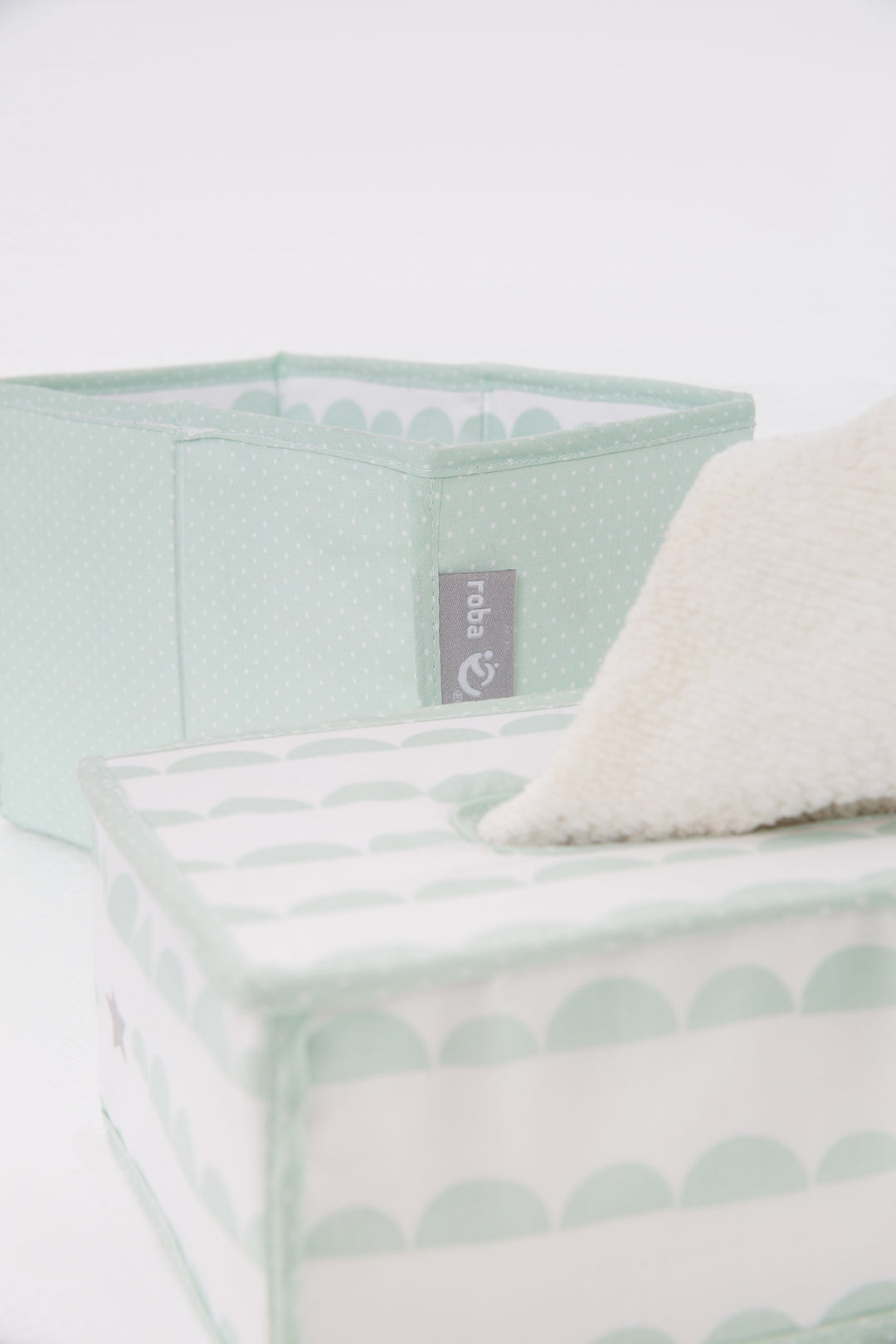 Set organizer per la cura 'Happy Cloud', 3pezzi, 2 scatole per pannolini & accessori, 1 scatola per salviette, menta – Foto speciale (8/8)