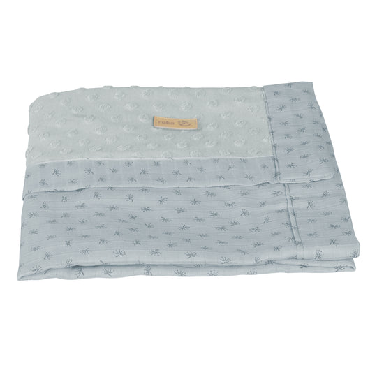 Organic Blanket 'Lil Planet', Terry Dots, Organic Cotton, GOTS Certified, 80 x 80 cm – Cutout (1/10)
