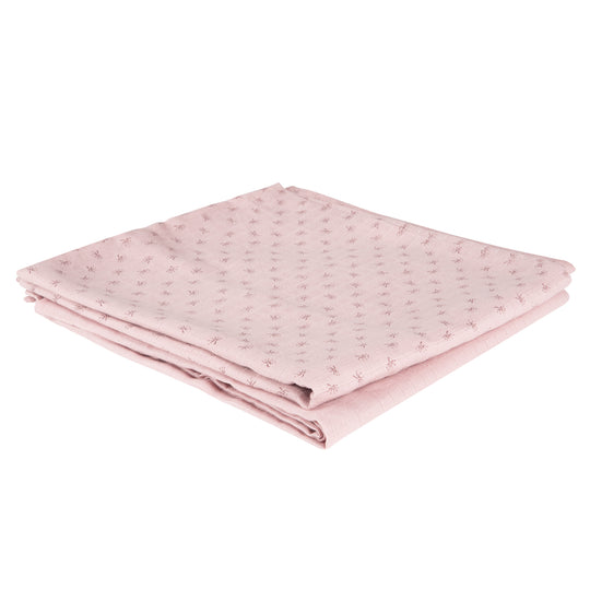 Organic 2er Set Puck- & Stilltuch 'Lil Planet' rosa/mauve, Bio-Baumwolle, GOTS, 120 x 120 cm – Freisteller (3/9)