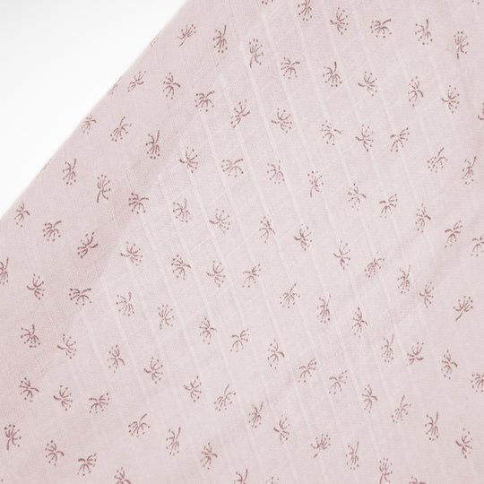 Organic 2er Set Puck- & Stilltuch 'Lil Planet' rosa/mauve, Bio-Baumwolle, GOTS, 120 x 120 cm – Detailbild (7/9)