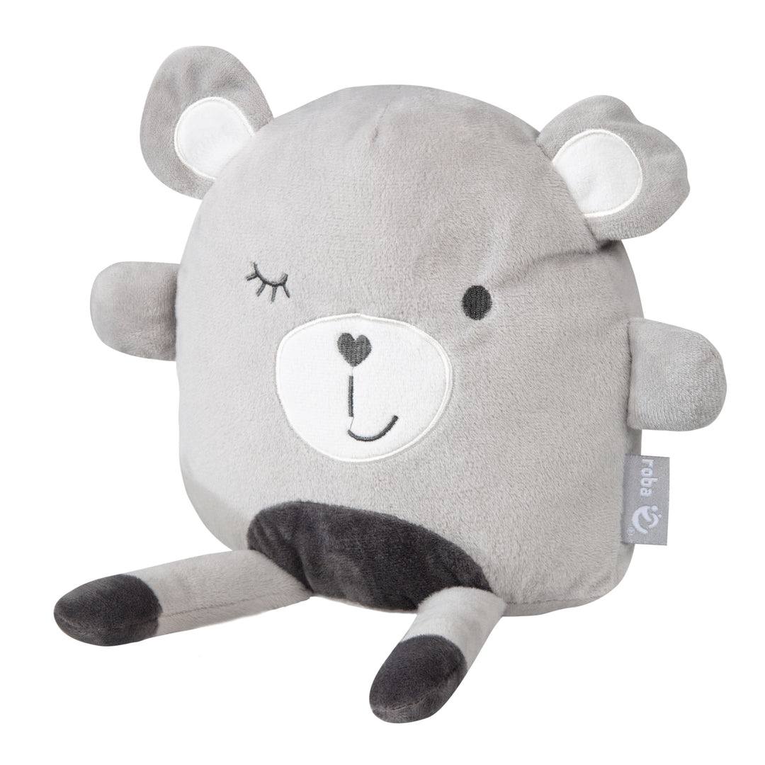 Cuscino coccola 'Lil Cuties', peluche 'Sammy' con biglietto d'amicizia, grigio argento – Ritaglio (1/12)