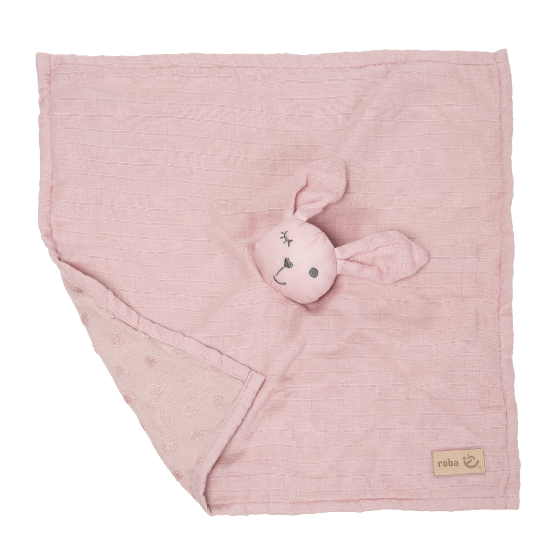 Organic Schmusetuch 'Lil Planet' rosa / mauve, 40 x 40 cm, Musselin & Jersey, GOTS zertifiziert – Freisteller (4/10)