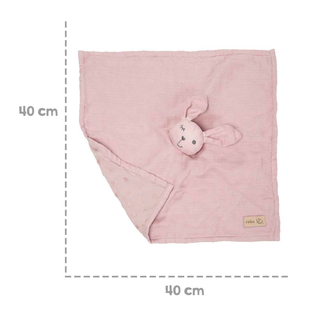 Organic Schmusetuch 'Lil Planet' rosa / mauve, 40 x 40 cm, Musselin & Jersey, GOTS zertifiziert – Infografik (7/10)