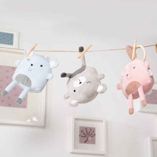 Anhänger-Toy Serie 'Lil Cuties' für Babys, Kuscheltier 'Lily' für Mädchen & Jungen, Rosa/Mauve – Freisteller (3/4)