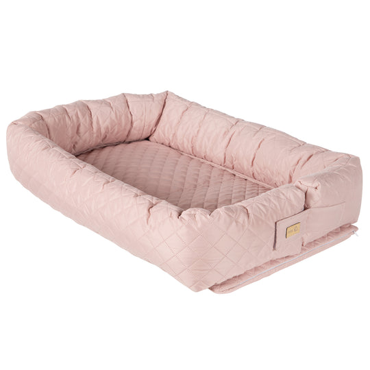 Babylounge 3 in 1 'roba Style' rose/mauve – Reisebett, Wickelauflage, Bettschlange – Freisteller (1/4)