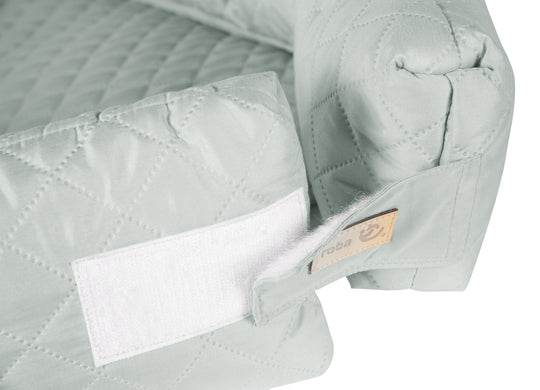 Babylounge 3 in 1 'roba Style' frosty green - Reisebett, Bettschlange oder Wickelauflage – Freisteller (5/7)