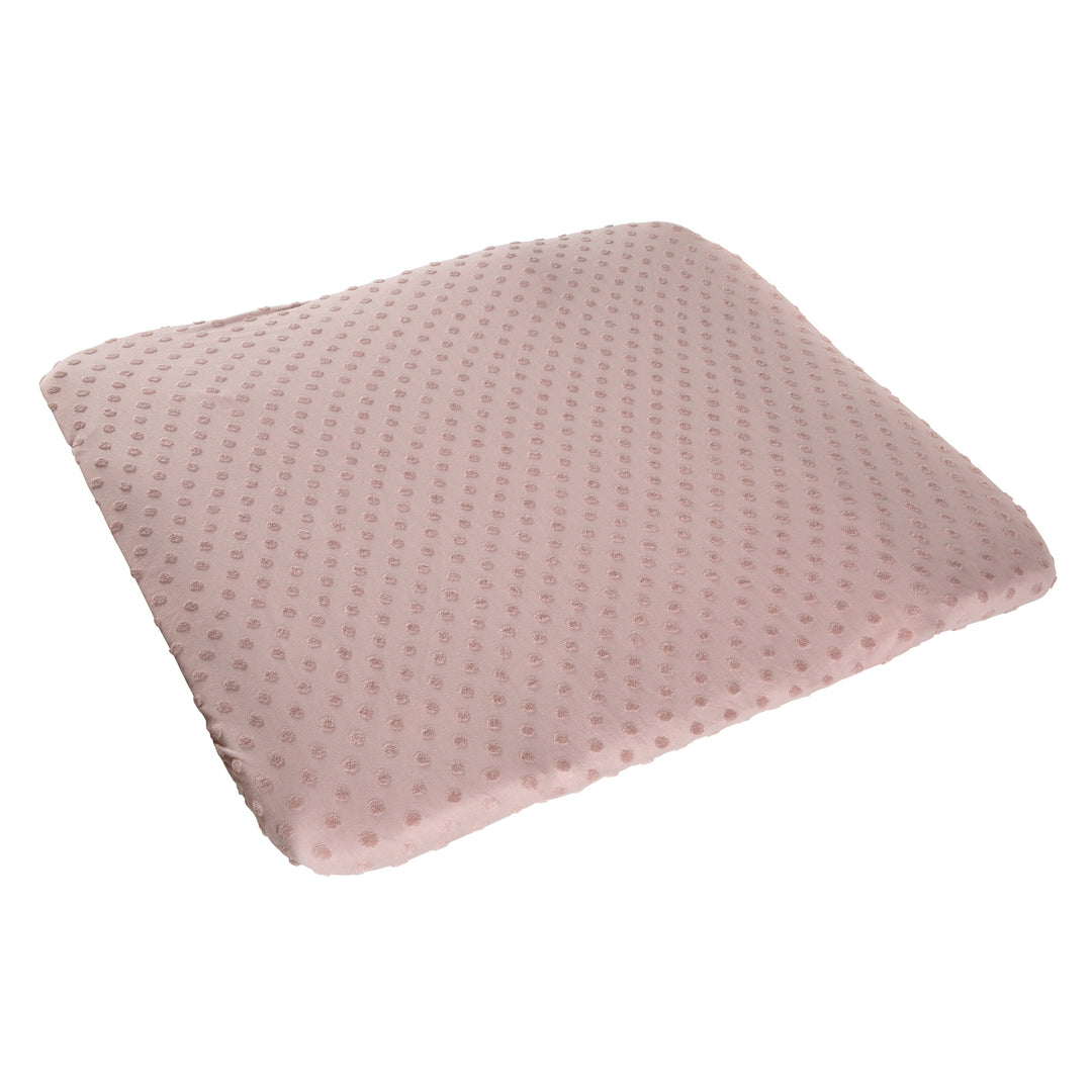 Organic Spannbezug für Wickelauflagen 'Lil Planet' aus Bio-Jersey - GOTS - 85 x 75 cm - Rosa / Mauve – Freisteller (3/15)