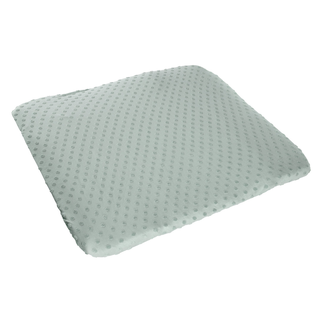 Organic Fitted Cover for Changing Pads 'Lil Planet' Made of Organic Jersey - GOTS - 85 x 75 cm - Frosty Green – Cutout (15/16)