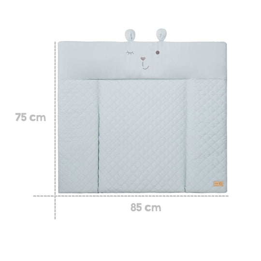 Wickelauflage soft 'roba Style',  85 x 75 cm, abwischbar, mit Bärengesicht 'Benny' – Infografik (4/7)