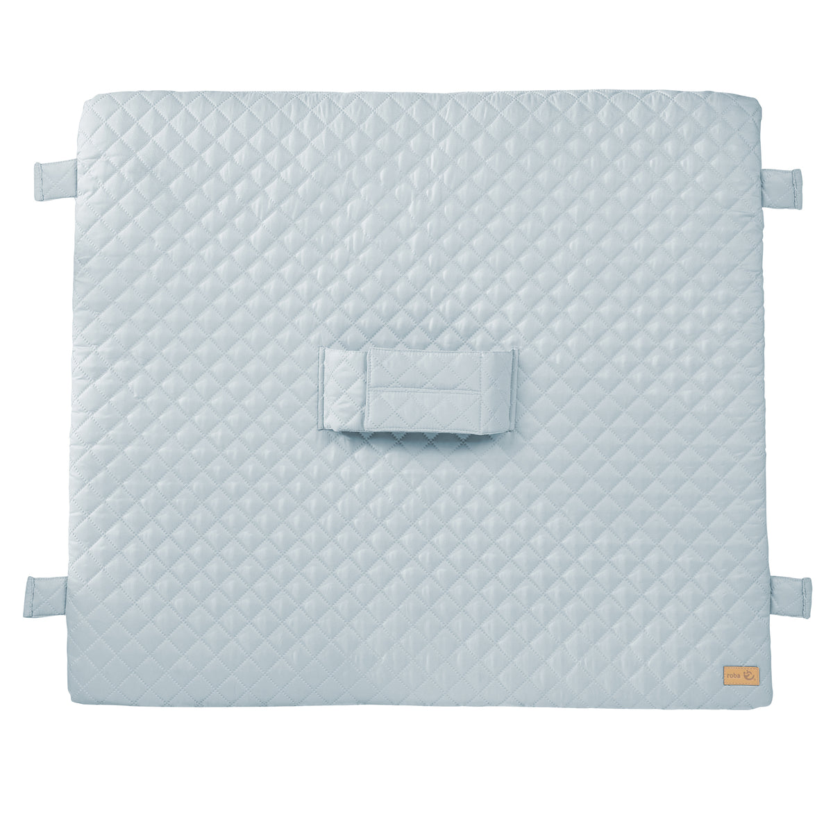 Wickelauflage 'roba Style' mit Haltegurt & Laschen, 85 x 75 cm, hellblau/sky – Freisteller (1/7)