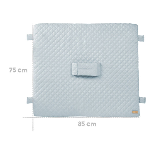 Wickelauflage 'roba Style' mit Haltegurt & Laschen, 85 x 75 cm, hellblau/sky – Infografik (3/7)