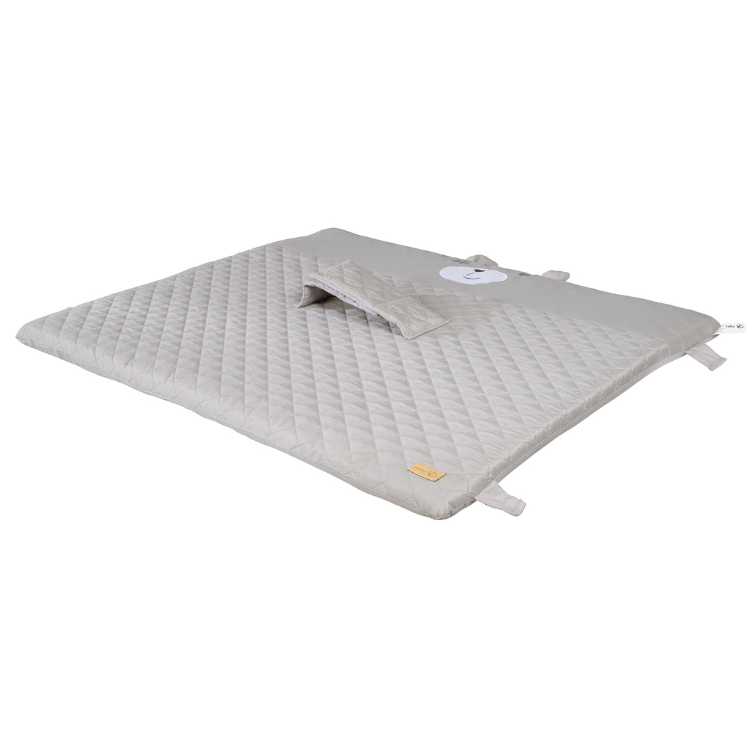 Wickelauflage 'roba Style' 85 x 75, mit Haltegurt & Laschen, mit Bärchen-Gesicht – Freisteller (3/7)