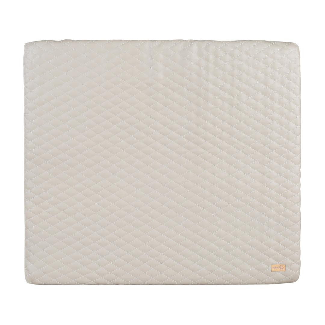 Colchoneta cambiador 'Luxe' 85x75, lavable polipiel PU, diseño 'Greyish acolchado' – Recorte (1/4)