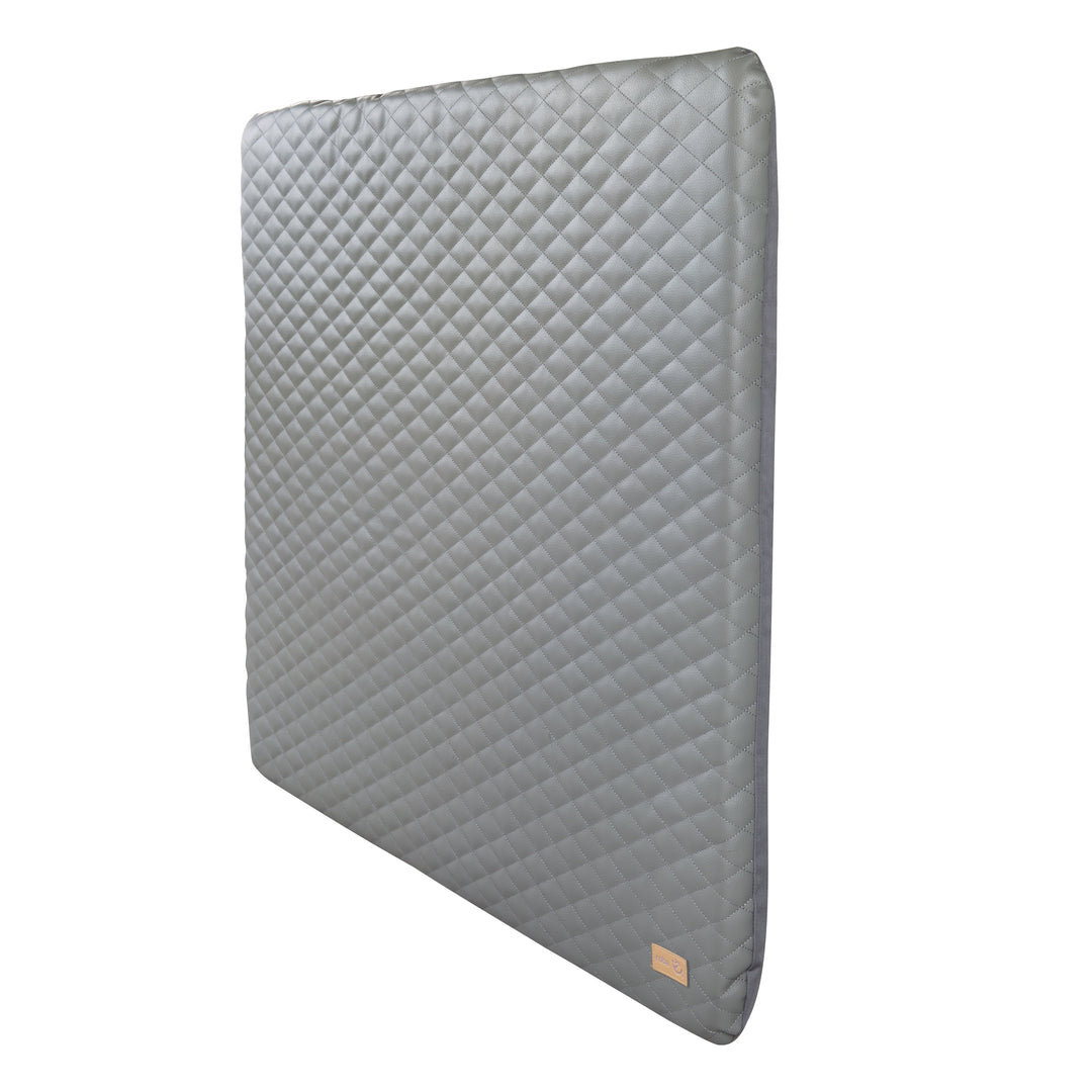 Matelas à langer 'Luxe' 85x75, essuyable similicuir PU, design 'Stone matelassé' – Détourage (3/4)